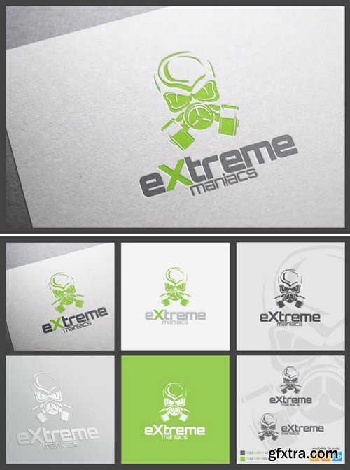CM - Extreme Maniacs Logo template 27551