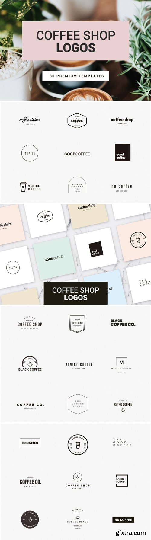 Coffee Shop Badges, Labels and Logos