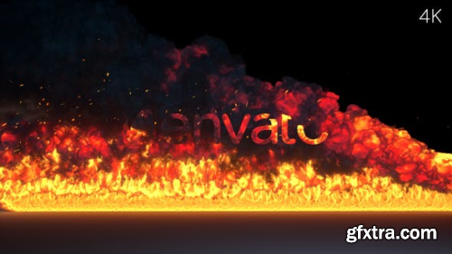 VideoHive Fire Burning Logo Reveal 24298390