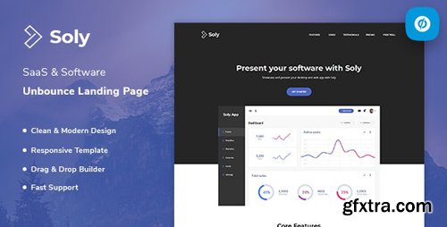 ThemeForest - Soly v1.0 - SaaS & Software Unbounce Landing Page Template - 23600150