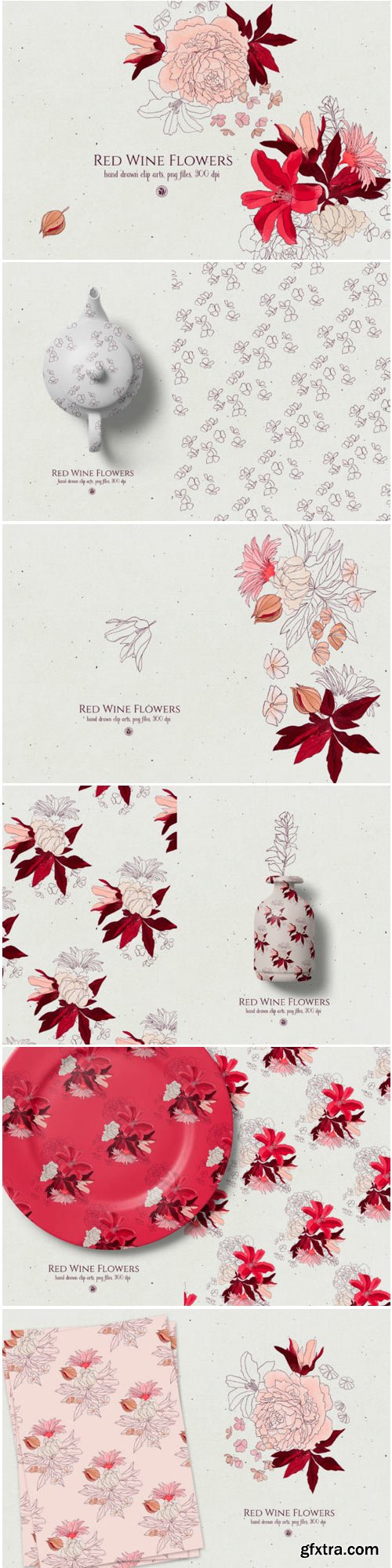 Red Wine Flowers 1736662