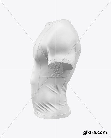 Men\'s Short Sleeve Jersey on Athletic Body 48072