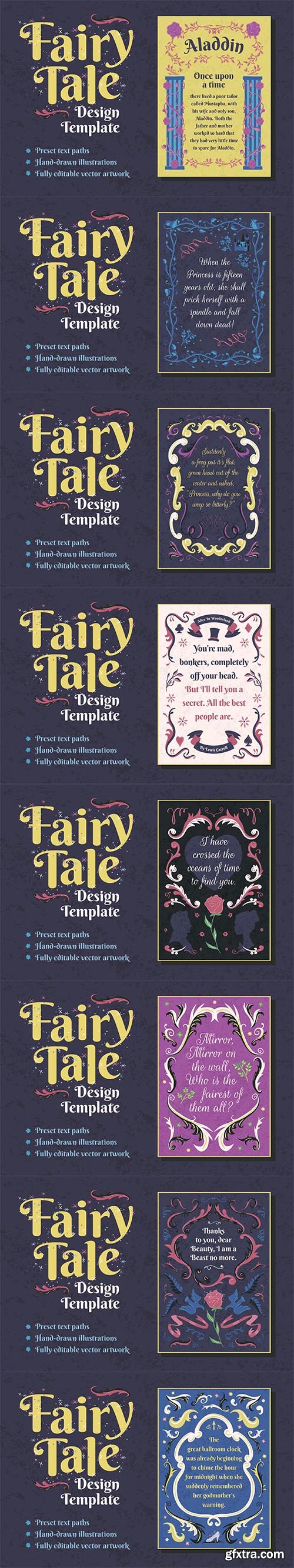 Fairy Tale Frame Design Templates