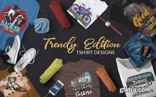 Inkydeals Trendy Edition T-Shirt Designs Bundle