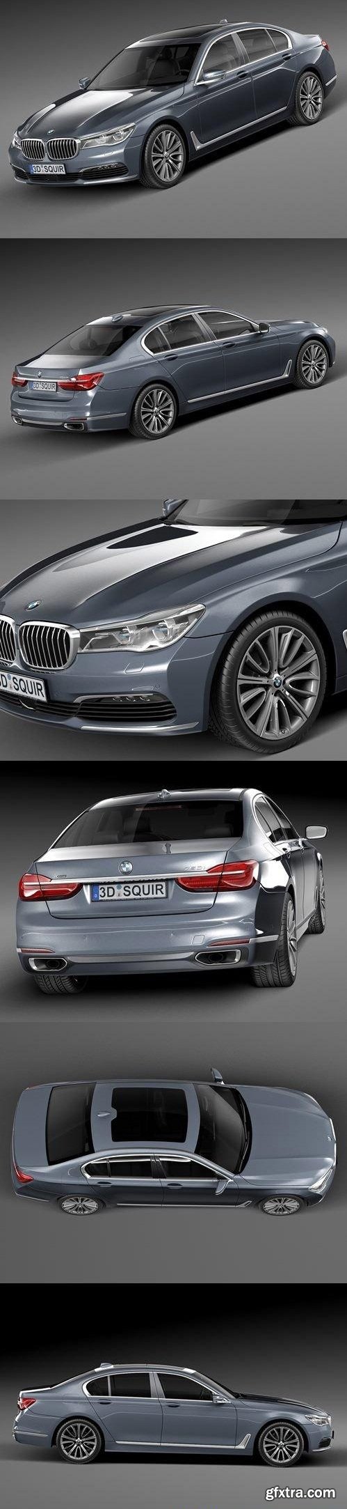 BMW 7-series G11 2016 3D Model