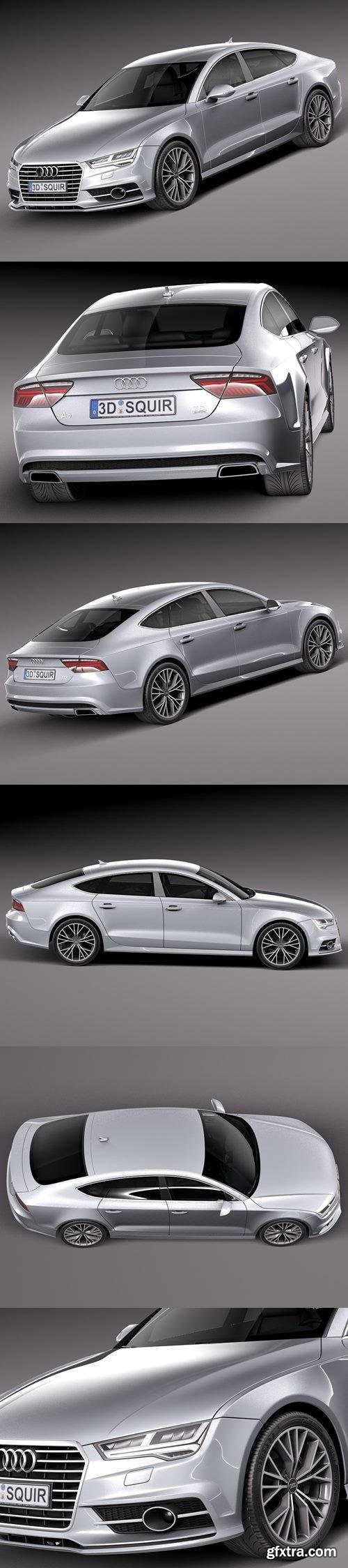 Audi A7 2015 3D Model