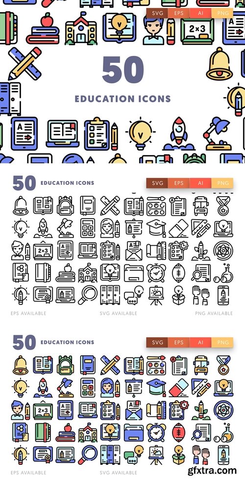 50 Education Icons