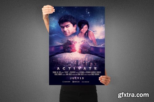 CreativeMarket - Activate Movie Poster Template 3990890