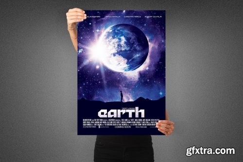 CreativeMarket - Earth Movie Poster Template 3990131