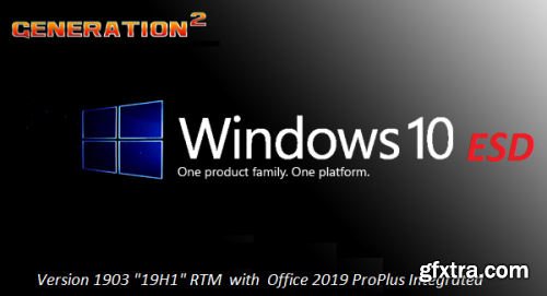 Windows 10 Pro 19H1 v1903 Build 18362.295 x64 incl Office 2019 x64 August 2019