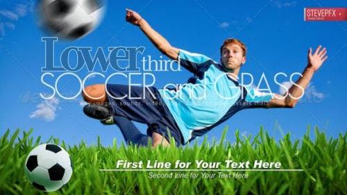 Videohive - Soccer and Growing Green Grass Lower Third - 5396211