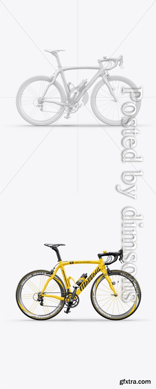 Road Bicycle Mockup - Right Side View 35535