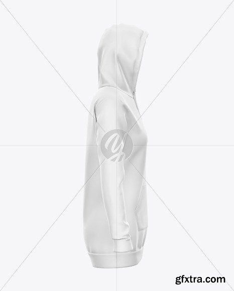 Hoodie Dress Mockup - Right Side View 48109