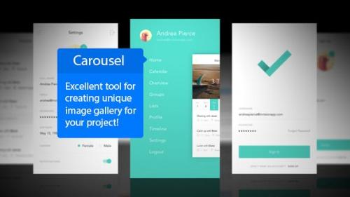 Videohive - Carousel Mobile App Mockup - 12774879