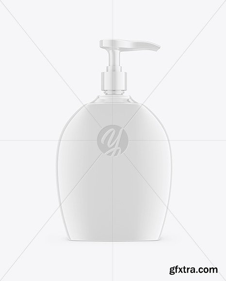 Liquid Soap Bottle with Pump Mockup 48079