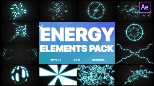 Videohive - Energy Elements Pack | After Effects - 24522373