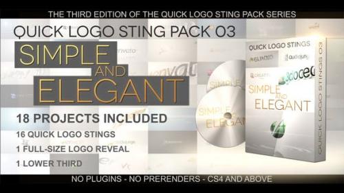 Videohive - Quick Logo Sting Pack 03: Simple & Elegant - 5874067