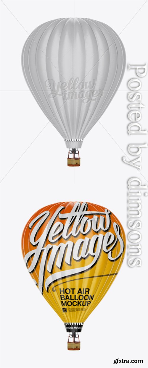 Hot Air Balloon Mockup 13284