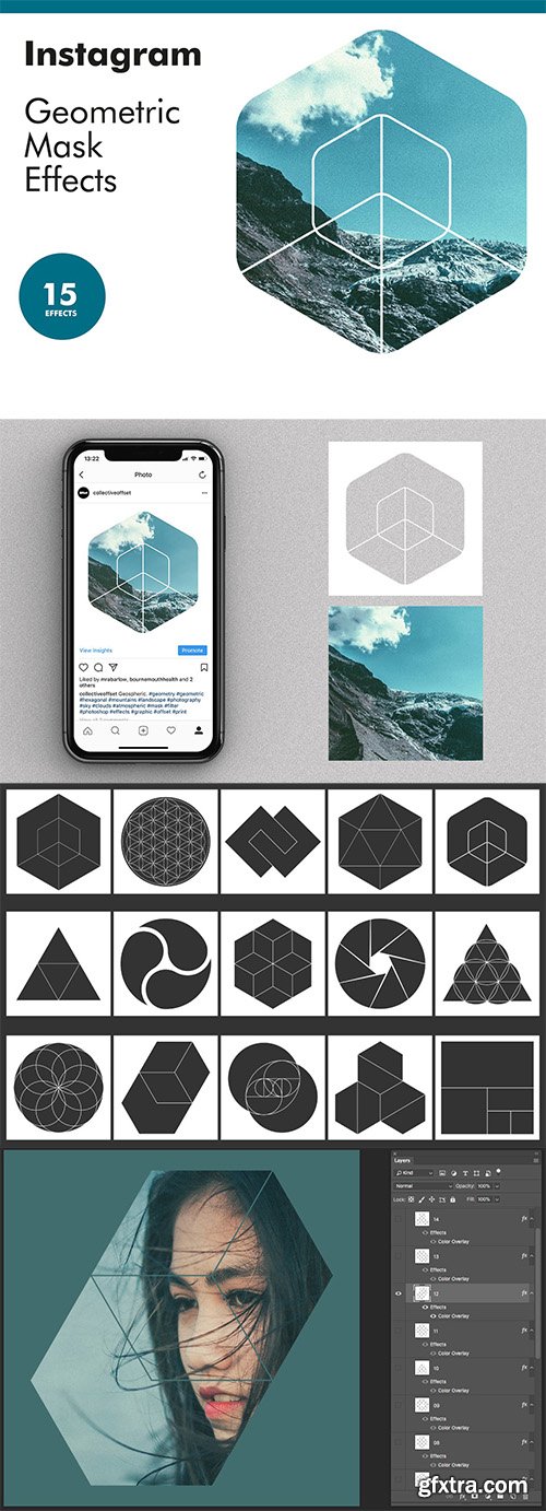 Instagram Geometric Mask Effects