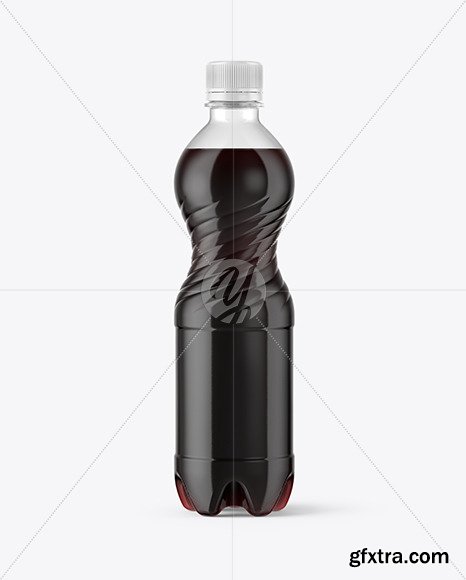 500ml PET Bottle With Cola Mockup 48240