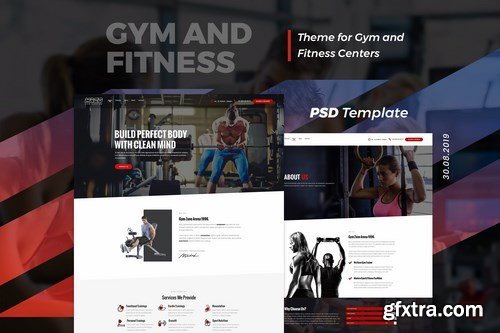 Maco Gym and Fitness PSD Template