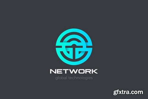 Artificial Technology Neural Network Logo