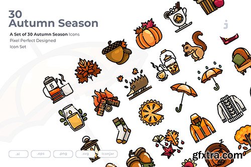 30 Autumn Season Icons
