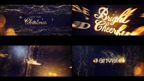 Videohive - Gold Christmas Greeting Titles - 22866725
