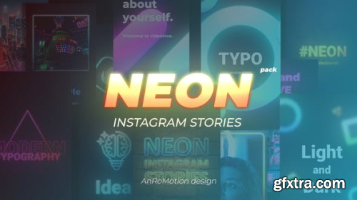 VideoHive Neon Instagram Stories 22973395