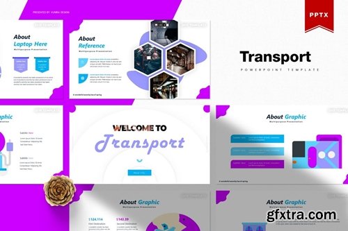 Transport Powerpoint, Keynote and Google Slides Templates