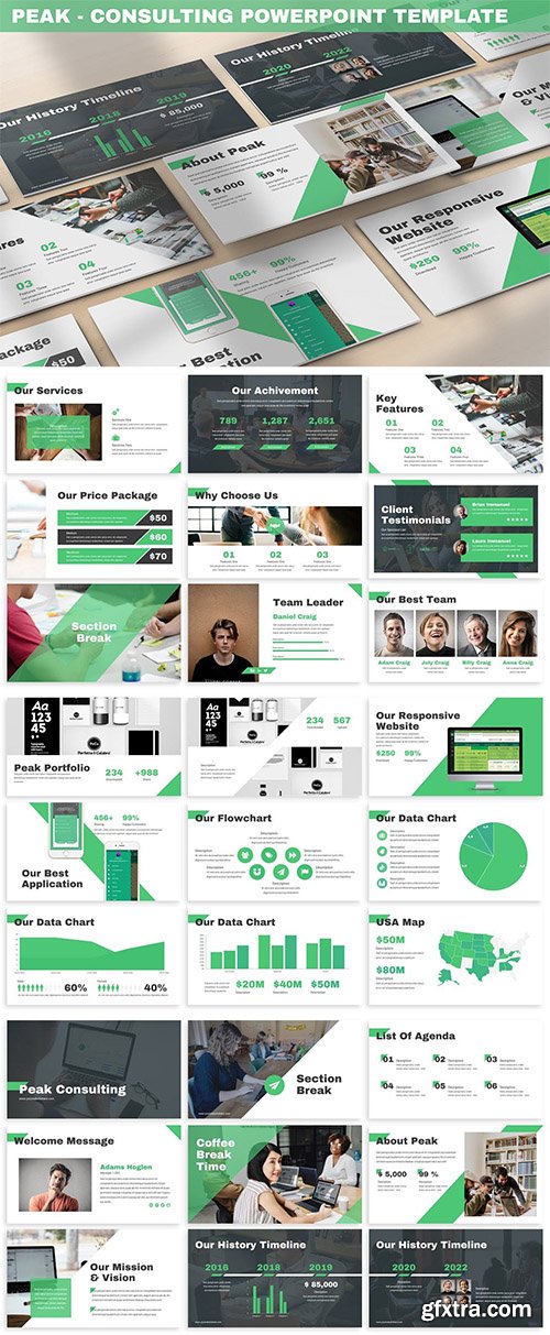 Peak - Consulting Powerpoint Template