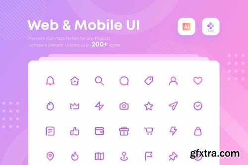Complete Web and Mobile User interface Icons