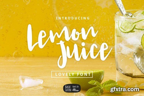 CM - Lemon Juice Script Font 4085394-