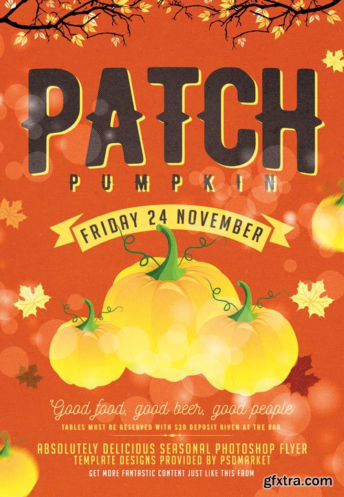 Pumpkin patch - Premium flyer psd template
