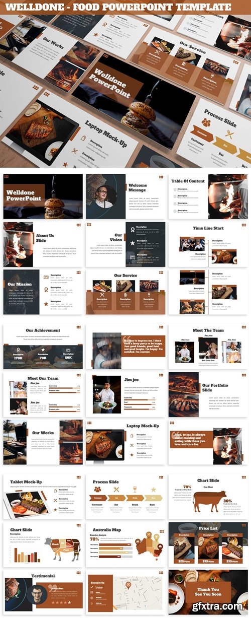 Welldone - Food Powerpoint Template