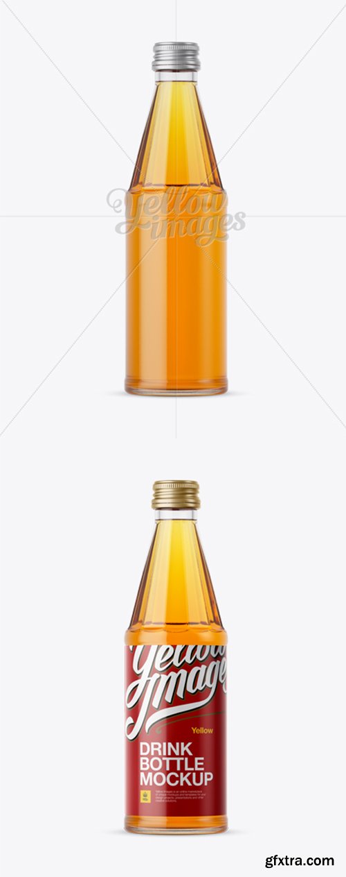 330ml Apple Juice Bottle Mockup 13261