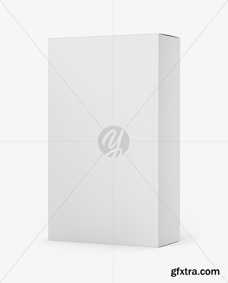 Matte Paper Box - Half Side View 48438