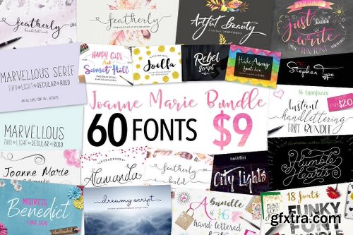 MightyDeals Fabulous Fonts From Brush Lettered to Calligraphy