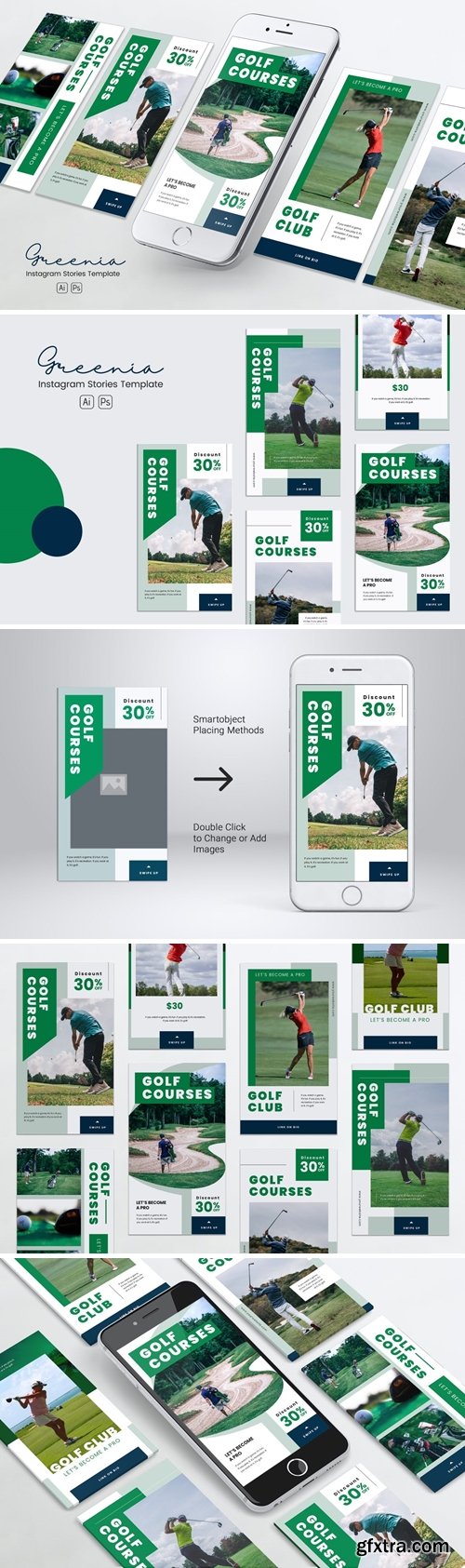 Golf Competition Instagram Stories PSD & AI