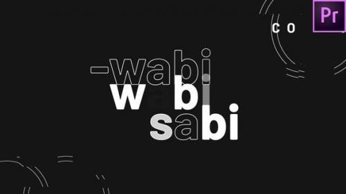 Videohive - Wabi Sabi // Minimal Titles - Openers Pack for Premiere Pro - 23990923