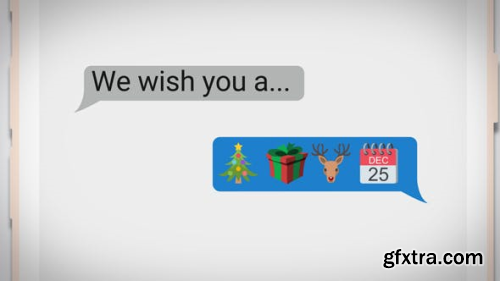 VideoHive Text Messaging Holiday Greeting 21105491