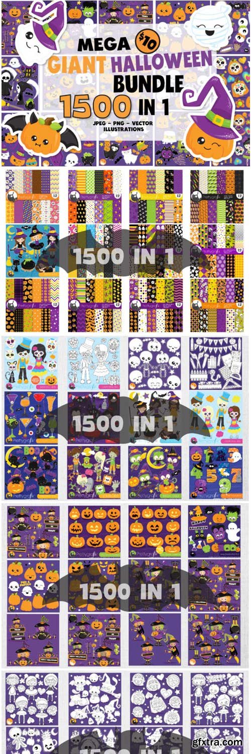 1500 Graphic Mega Halloween Bundle 1760681