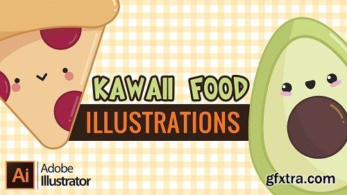 Creating kawaii food illustrations in Adobe Illustrator