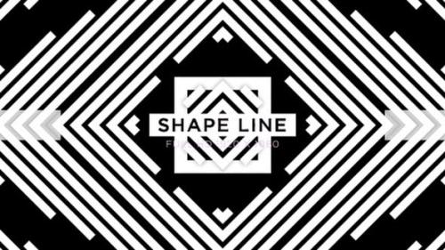 Videohive - Shape Line Vj Loops Background - 24593404