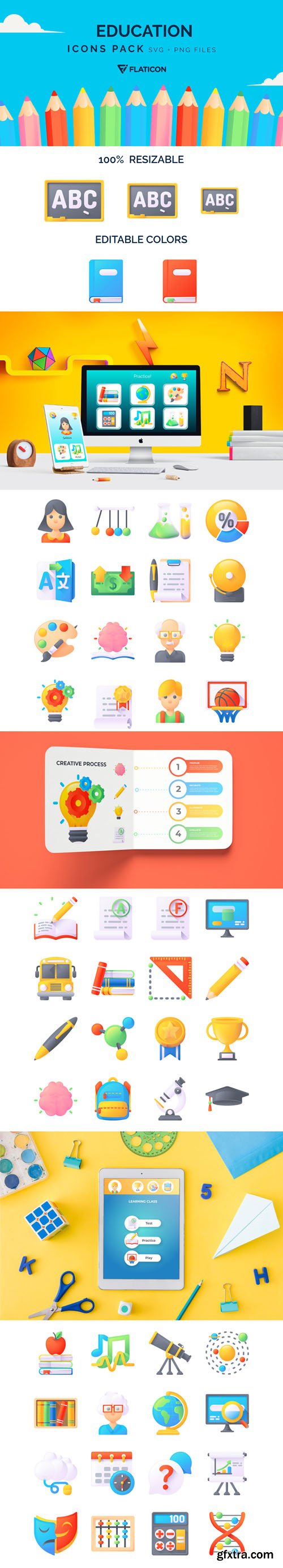 50 Education Icons Pack