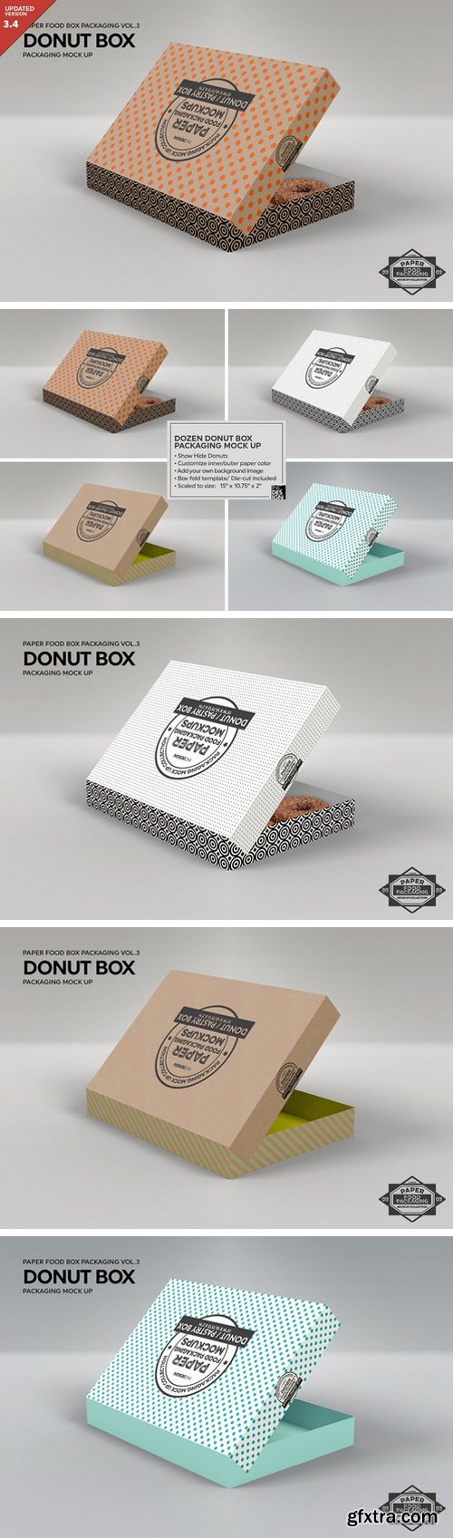 CM - Donut Box Packaging Mockup 1211264