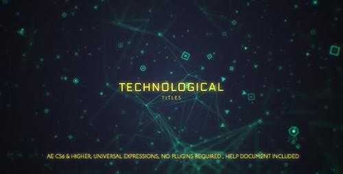 Videohive - Technological Titles - 20941071