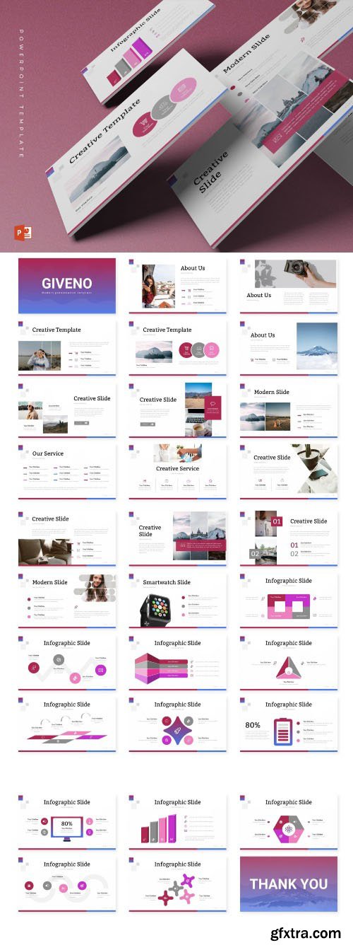 Giveno - Powerpoint, Keynote and Google Slides Templates