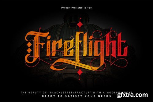 FireFlight Blackletter Modern Font