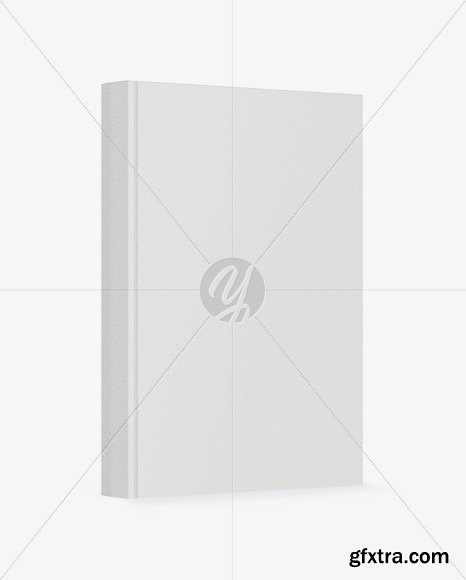 Book w/ Leather Cover Mockup - Half Side View 48806